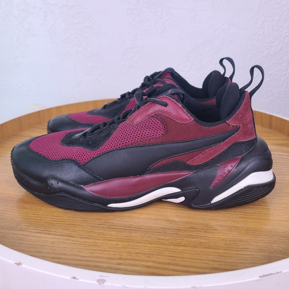 Puma Thunder Spectra Burgundy Athletic Shoes - Picture 4 of 12